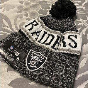 NWT New Era NFL Raiders Sport Knit Toboggan OSFA